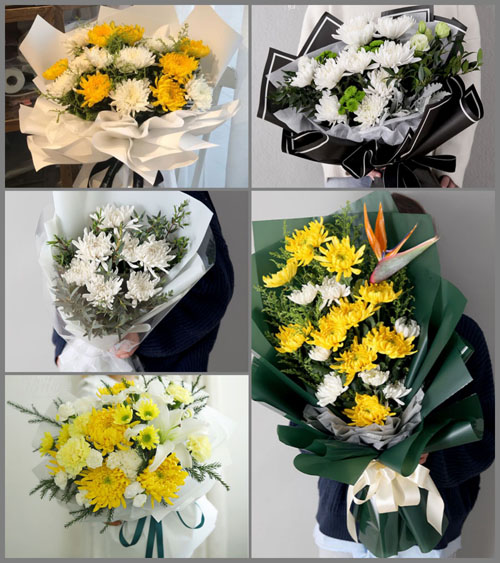 河南许昌市建安区艾庄回族乡白事花束代送